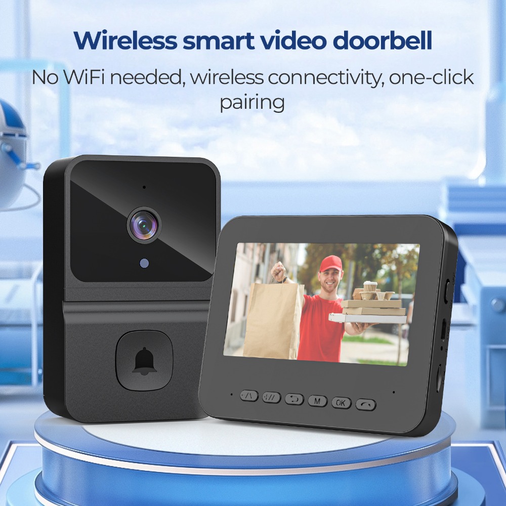 Smart Home Video - Wireless Smart Video Doorbell 4.3 Inch