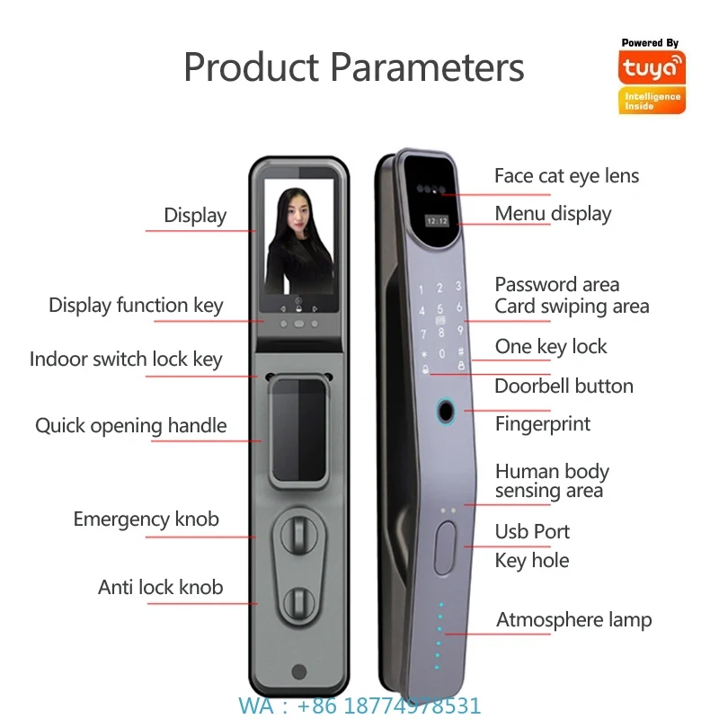 WIFI Face Recognition Smart Lo - Smart Home Door Lock ulasan dan harga