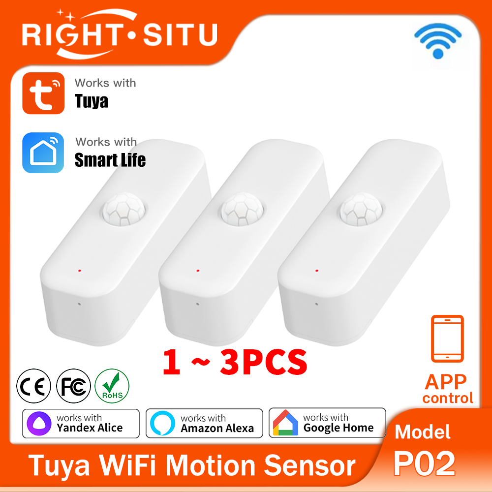 1~3pcs Tuya WiFi Motion Sensor - Smart Home Wiser ulasan dan harga