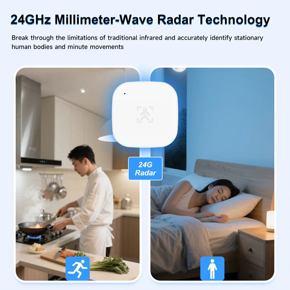 Tuya Zigbee 24G MmWave Radar H - Smart Home Wiser ulasan dan harga