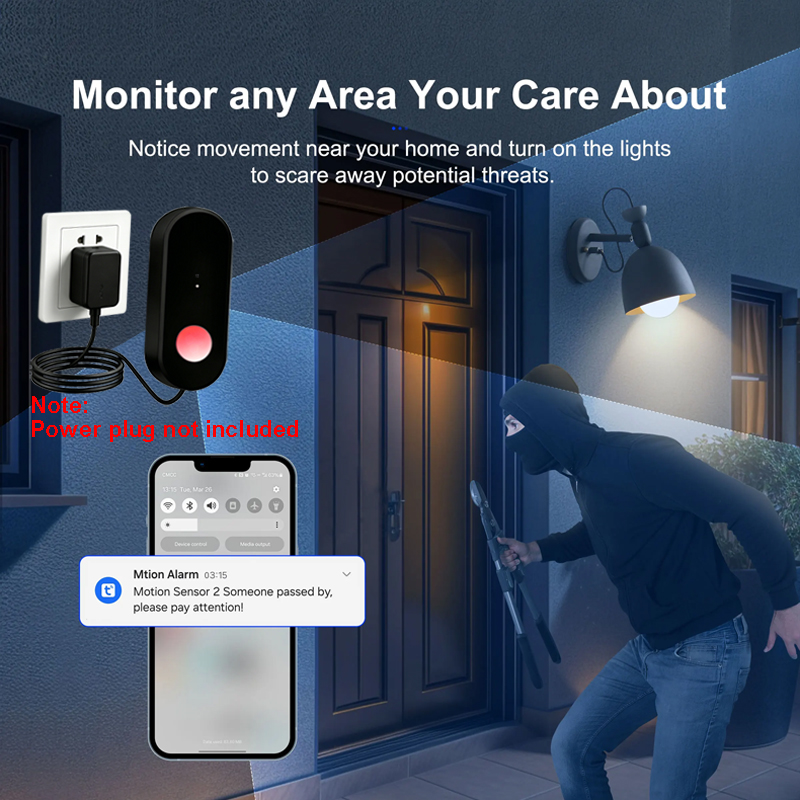 Tuya WiFi PIR Motion Sensor Hu - Smart Home Wiser ulasan dan harga