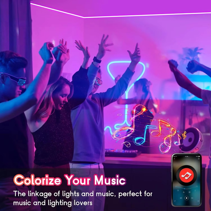 Tuya Smart Life WiFi LED Neon  - Smart Home Yellow ulasan dan harga