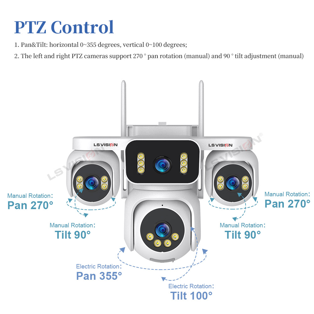 LS VISION Four Screen Outdoor  - Smart Home Camera Ezviz ulasan dan harga