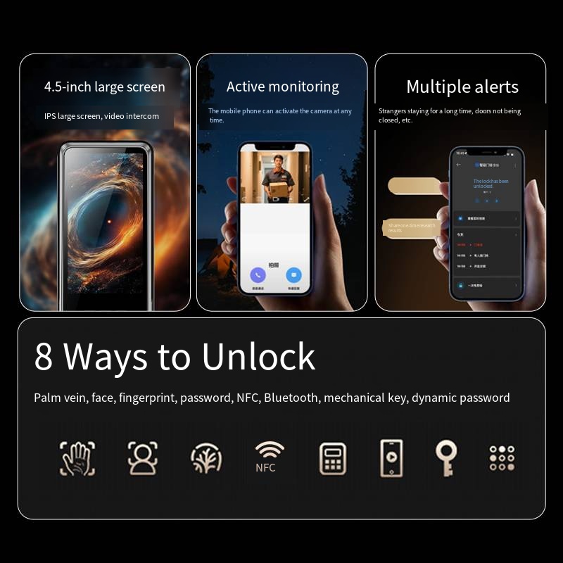 YN S11M Smart Home Digital Ele - Smart Home Door Lock ulasan dan harga